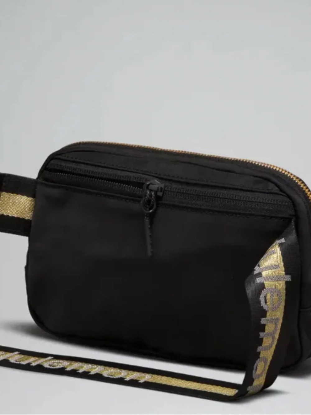 lululemon athletica Black and Gold Logo Waist Pack - Picture 3 of 3
